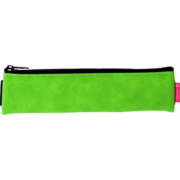 Пенал для карандашей и ручек Brunnen Colour Code, резинка,  21 x 5 x 1 см, Зеленый - 5
